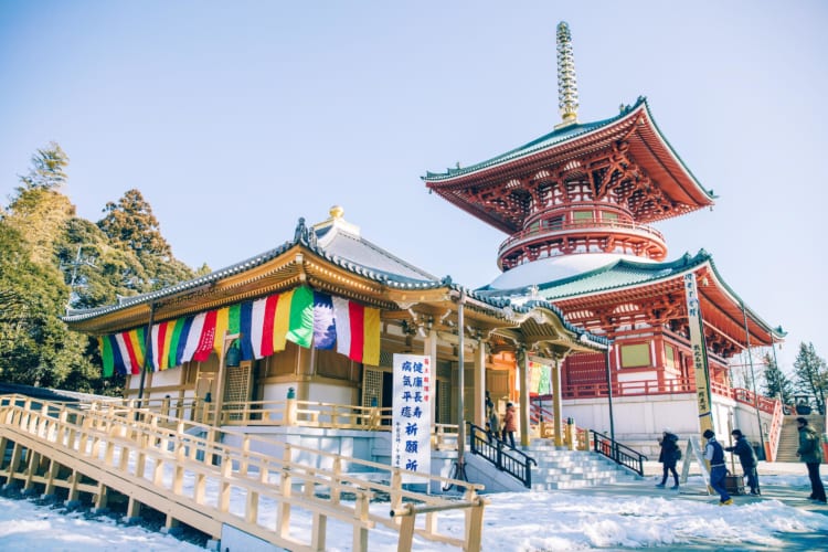 Naritasan Shinshoji Temple trong mùa đông là điểm tham quan tôn giáo ấn tượng tại Nhật Bản. ( Nguồn Internet )