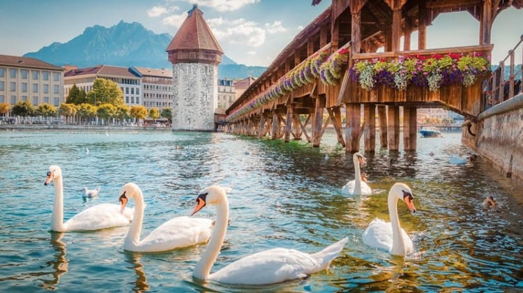 Cầu Chapel - biểu tượng lâu đời của thành phố Lucerne