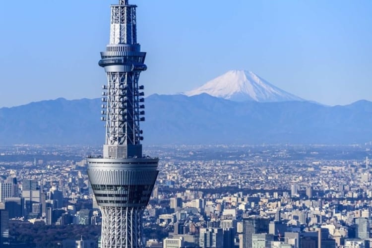 Cấu trúc đầy độc đáo đầy vững chãi của tháp Tokyo Skytree